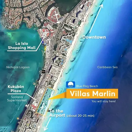 Marlin Turquesa Departamentos Frente Al Mar Apartamento Cancún Exterior foto